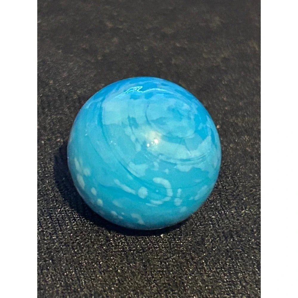 VintageMarbles Lot of 3 | Blue Swirl, Green Ribbon, Clear Core (1) 3/4